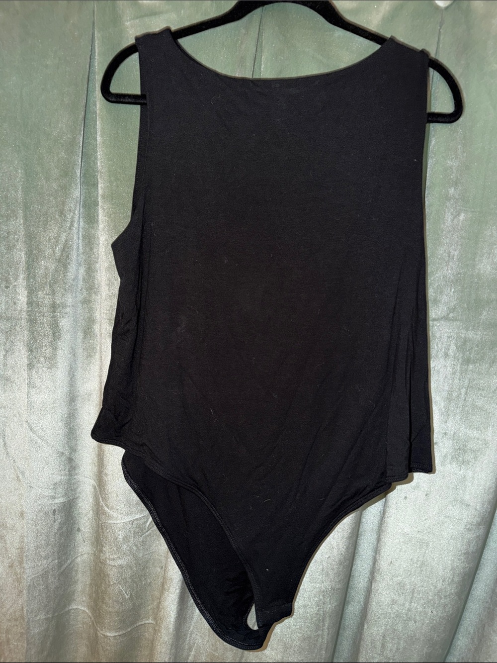 a new day Black Sleeveless Boat Neck Bodysuit (Size XXL)